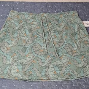 Nine West palm leaves skirt size large NWT